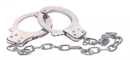 Наручники из металла с длинной цепочкой CHROME HANDCUFFS METAL HANDCUFFS W. KEY - NMC - купить с доставкой в Мурманске