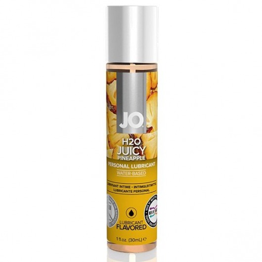 Смазка с ароматом ананаса JO Flavored Juicy Pineapple - 30 мл. - System JO - купить с доставкой в Мурманске