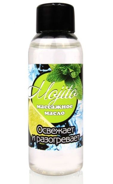 Массажное масло для тела Mojito с ароматом лайма - 50 мл. - Биоритм - купить с доставкой в Мурманске