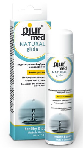 Нейтральный лубрикант на водной основе pjur MED Natural glide - 100 мл. - Pjur - купить с доставкой в Мурманске