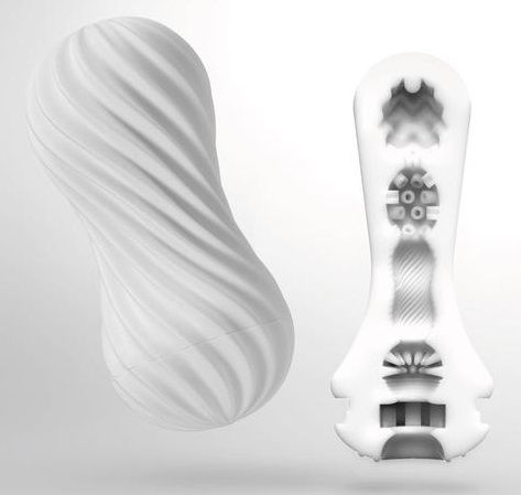 Мастурбатор FLEX Silky White с мягким рельефом - Tenga - в Мурманске купить с доставкой