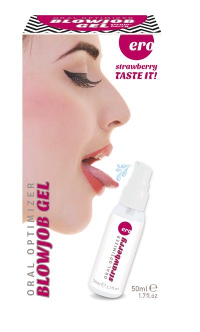 Увлажняющий гель для орального секса с ароматом клубники - 50 мл. - Ero - купить с доставкой в Мурманске