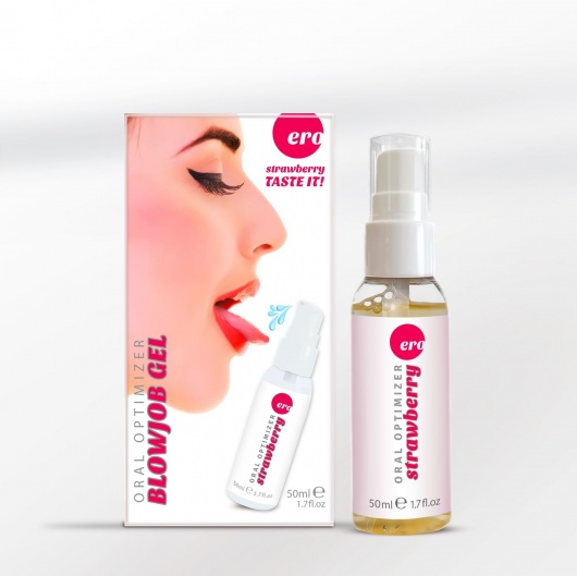 Увлажняющий гель для орального секса с ароматом клубники - 50 мл. - Ero - купить с доставкой в Мурманске