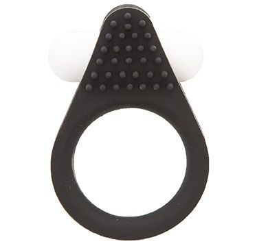 Чёрное эрекционное кольцо LIT-UP SILICONE STIMU RING 1 BLACK - Dream Toys - в Мурманске купить с доставкой