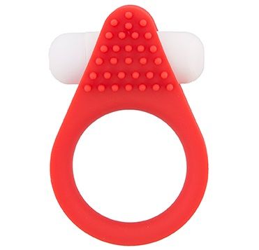 Красное эрекционное кольцо LIT-UP SILICONE STIMU RING 1 RED - Dream Toys - в Мурманске купить с доставкой