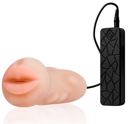 Мастурбатор-ротик с вибрацией REALSTUFF VIBRATING MASTURBATOR MOUTH - Dream Toys - в Мурманске купить с доставкой