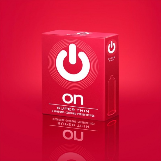 Супертонкие презервативы ON) Super Thin - 3 шт. - ON) - купить с доставкой в Мурманске