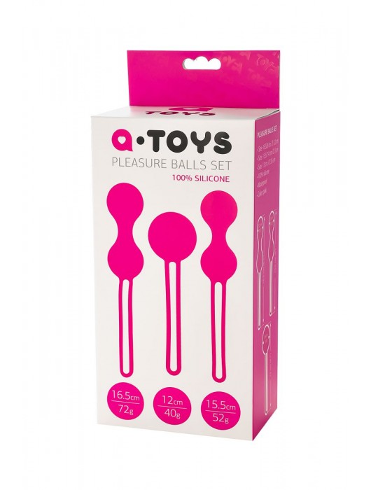 Набор вагинальных шариков различной формы и размера - A-toys