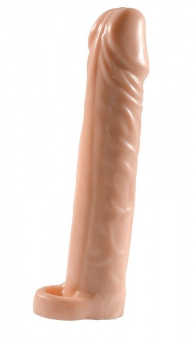 Телесная насадка-удлинитель Extension sleeve с подхватом - 17 см. - Sitabella - в Мурманске купить с доставкой
