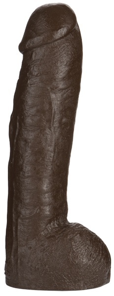 Большая насадка для трусиков Vac-U-Lock Realistic Hung - 31,7 см. - Doc Johnson - купить с доставкой в Мурманске