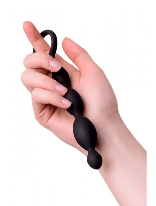 Анальная цепочка черного цвета A-toys - 19,5 см. - A-toys