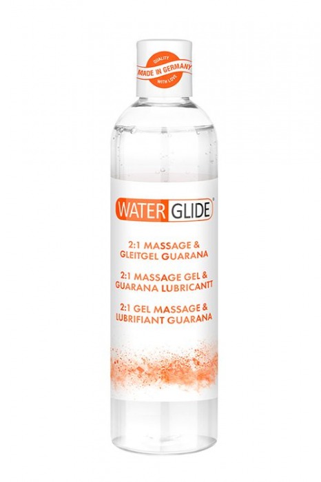 Гель-смазка 2-в-1 MASSAGE   LUBRICANT GUARANA - 300 мл. - Waterglide - купить с доставкой в Мурманске