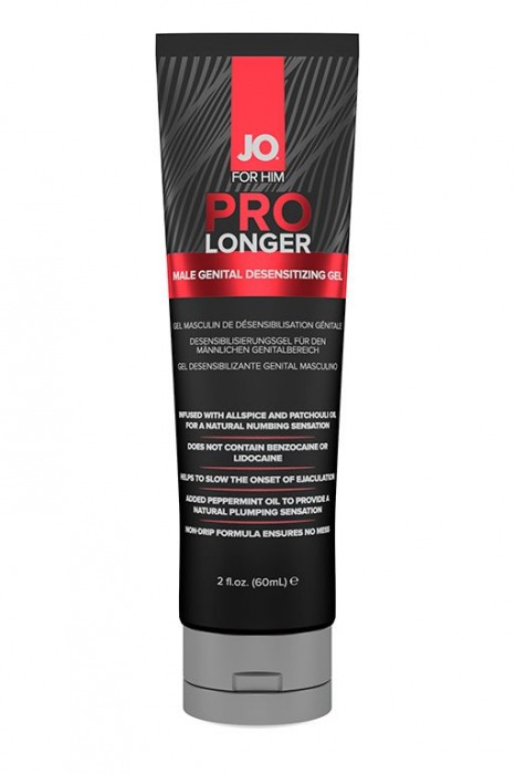 Гель-пролонгатор умеренного действия для мужчин JO Prolonger Gel – 60 мл. - System JO - купить с доставкой в Мурманске