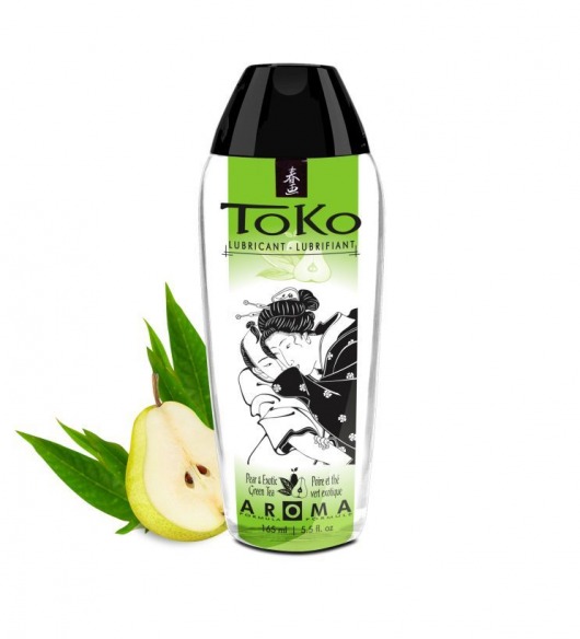 Интимный гель TOKO Pear   Exotic Green Tea с ароматом груши и зеленого чая - 165 мл. - Shunga - купить с доставкой в Мурманске