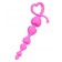 Розовая силиконовая анальная цепочка Sweety - 18,5 см. - ToyFa в Мурманске Розовая силиконовая анальная цепочка Sweety - 18,5 см. - ToyFa
