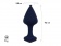 Темно-синяя анальная пробка Exo L - 9,6 см. - Le Frivole