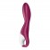 Малиновый вибромассажер для стимуляции G-точки Heated Thrill - 20,6 см. - Satisfyer купить в Мурманске с доставкой в Orgasmix.ru Малиновый вибромассажер для стимуляции G-точки Heated Thrill - 20,6 см. - Satisfyer