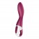 Малиновый вибромассажер для стимуляции G-точки Heated Thrill - 20,6 см. - Satisfyer купить в Мурманске с доставкой в Orgasmix.ru Малиновый вибромассажер для стимуляции G-точки Heated Thrill - 20,6 см. - Satisfyer