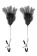 Зажимы для сосков с черными перьями Sweet Caress Feather Nipple Clumps - Sweet Caress - купить с доставкой в Мурманске Зажимы для сосков с черными перьями Sweet Caress Feather Nipple Clumps - Sweet Caress - купить с доставкой в Мурманске