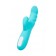 Голубой вибратор-ротатор с клиторальной стимуляцией Merry-Swi - 20,7 см. - JOS