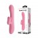 Розовый вибратор-кролик Gina с клиторальной щеточкой - 20,5 см. - Baile купить в Мурманске с доставкой в Orgasmix.ru Розовый вибратор-кролик Gina с клиторальной щеточкой - 20,5 см. - Baile
