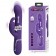 Фиолетовый вибратор Coale с ротацией бусин и возвратно-поступательными движениями - 22,6 см. - Baile
