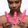 Набор из 3 розовых анальных пробок с вибропулей Thrill Trio Anal Plug Set - XR Brands в Мурманске Набор из 3 розовых анальных пробок с вибропулей Thrill Trio Anal Plug Set - XR Brands